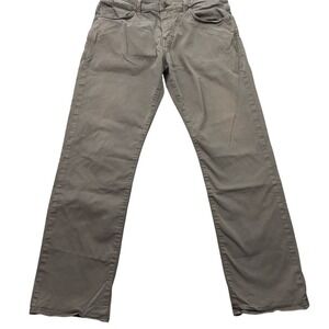Mavi Matt Relaxed Straight Leg Pants Mens 34x32 Olive Green Cotton Stretch 0796